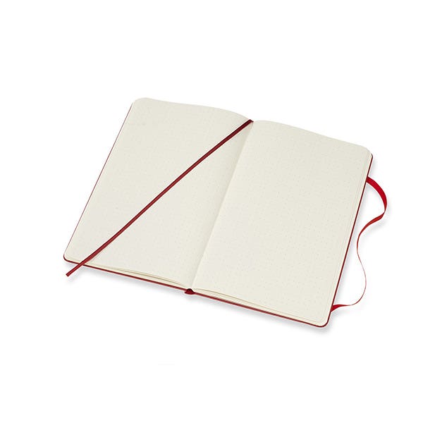 Moleskine Classic Hard Cover Red Bullet Notebook