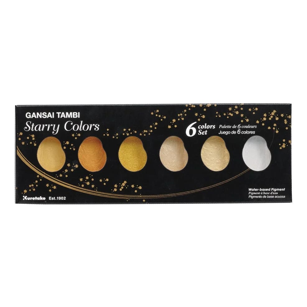 Kuretake Gansai Tambi Metallic Watercolour Sets