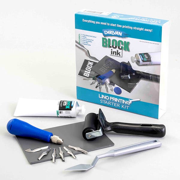 Derivan Block Ink Lino Printing Kit