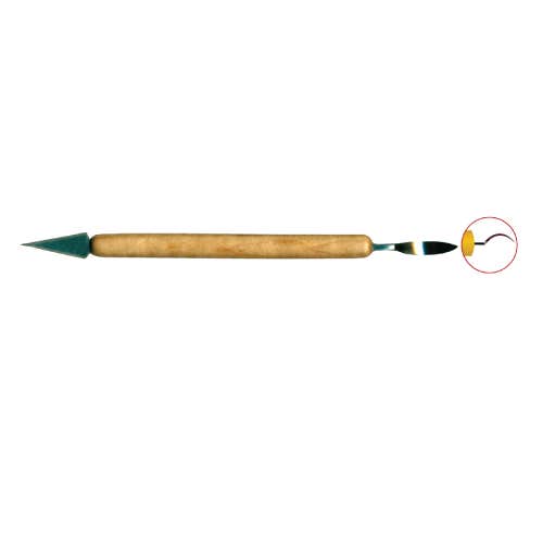 Clay Clean Up Tool Double Ended Hook & Arrow