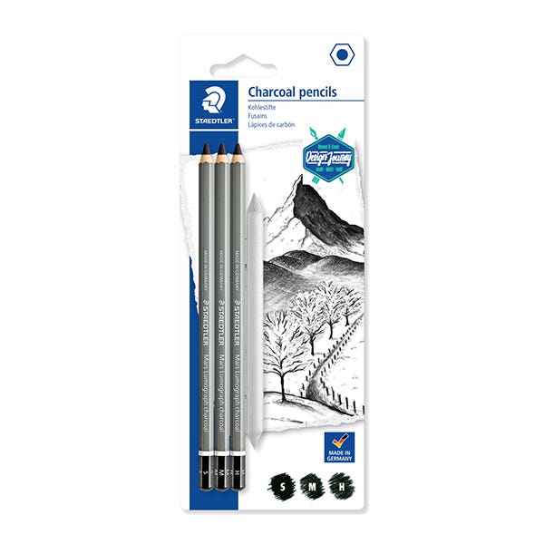 STAEDTLER Mars Lumograph Charcoal Pencil Set