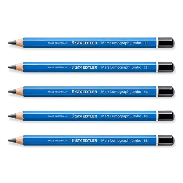 STAEDTLER Mars Lumograph Jumbo Pencil Set