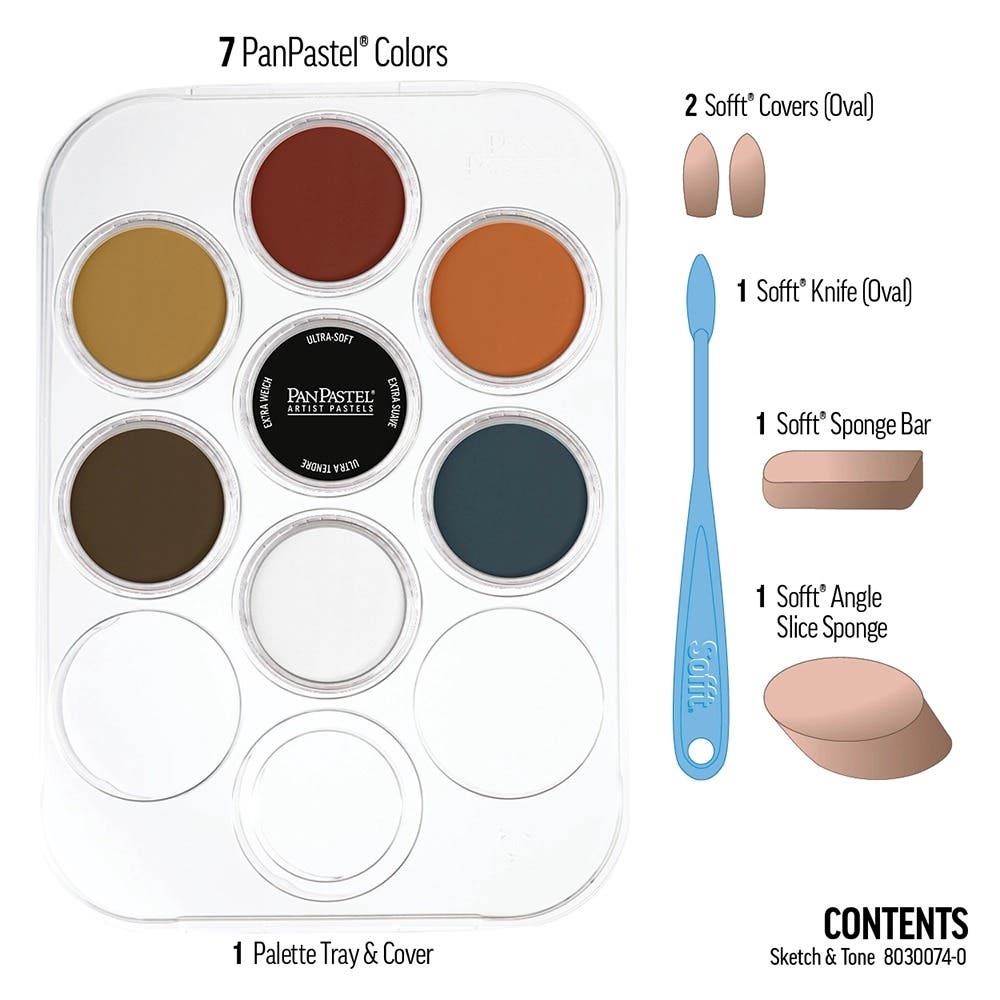 PanPastel Ultra Soft Artist Pastel Sketch & Tone Starter Set