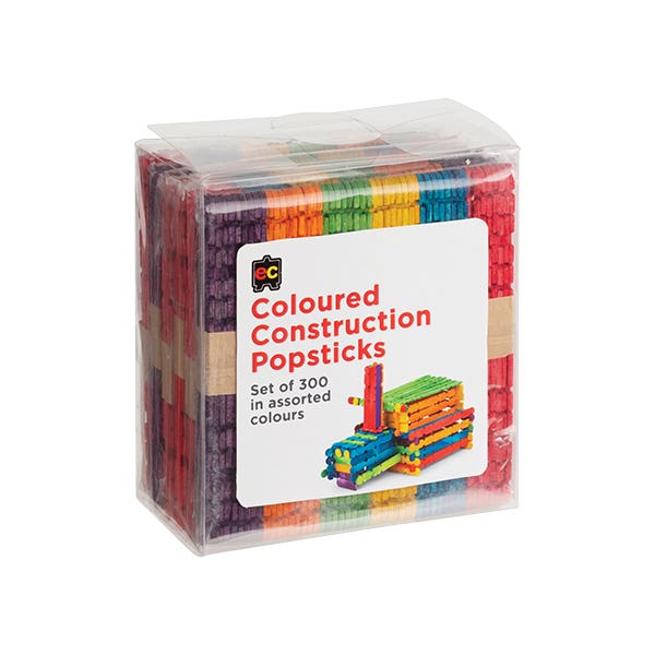 EC Construction Popsticks Assorted Colours Pack