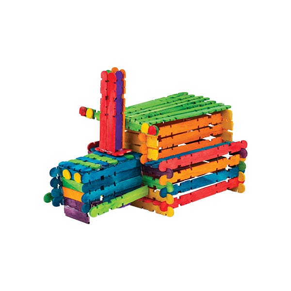 EC Construction Popsticks Assorted Colours Pack