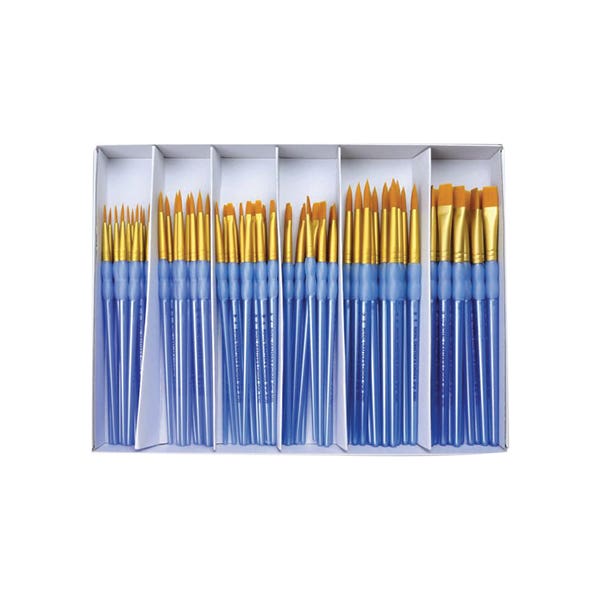 Royal Langnickel Scholastic Classroom Brush Set 72 Taklon Grip