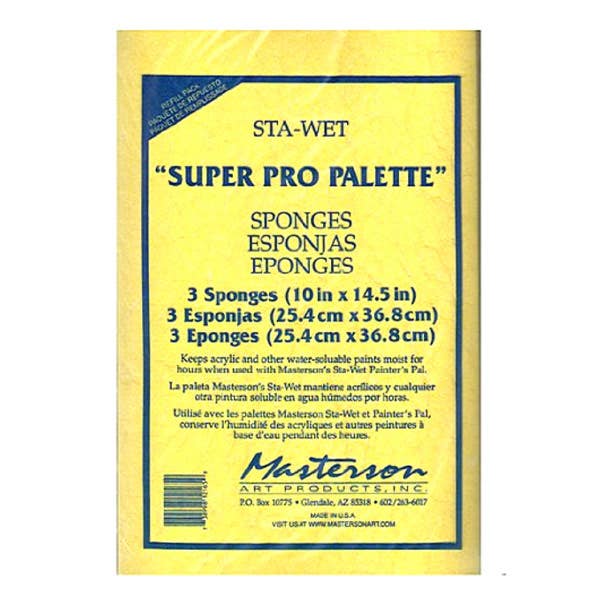 Masterson STA-Wet Premier Sponge Refill Pack 3