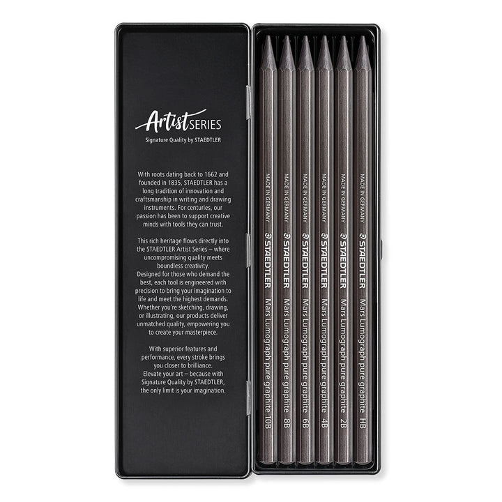STAEDTLER Mars Lumograph Pure Graphite Pencil Set