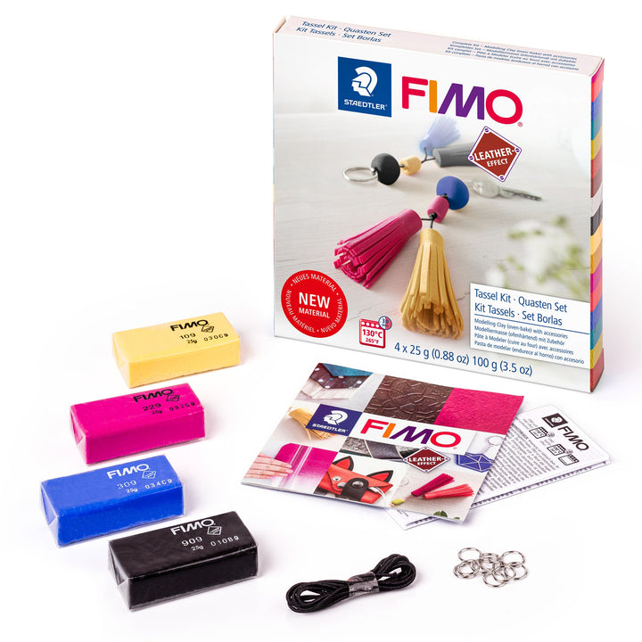 STAEDTLER FIMO Leather-Effect Tassel Set