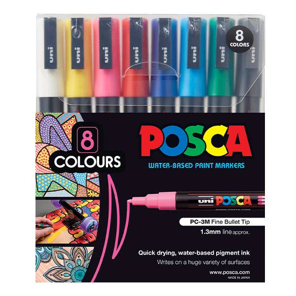 Posca Marker Fine (PC-3M) Sets of 8