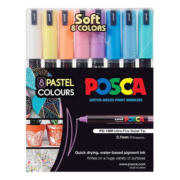 Posca Marker Extra Fine (PC-1MR) Sets of 8