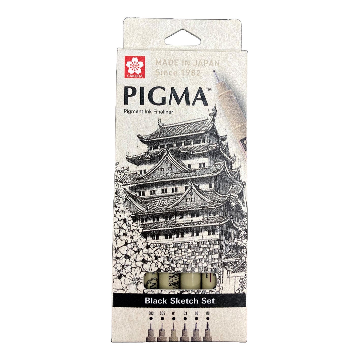 Sakura Pigma Micron Fineliner Pen Black Sets