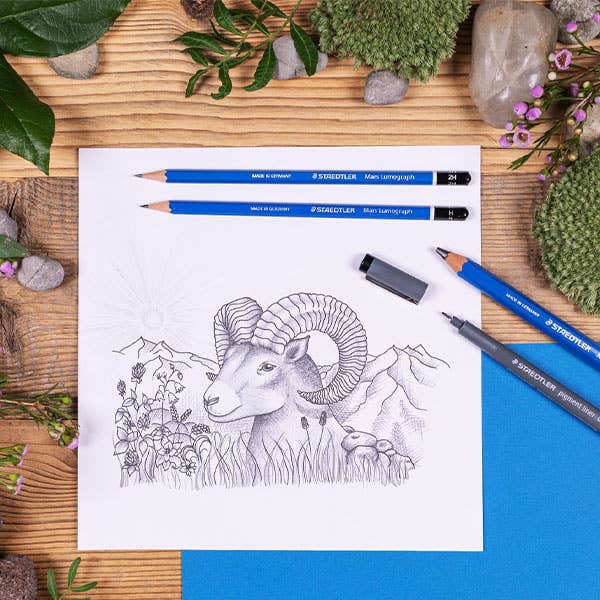 STAEDTLER Design Journey Mixed Sketching Set 12