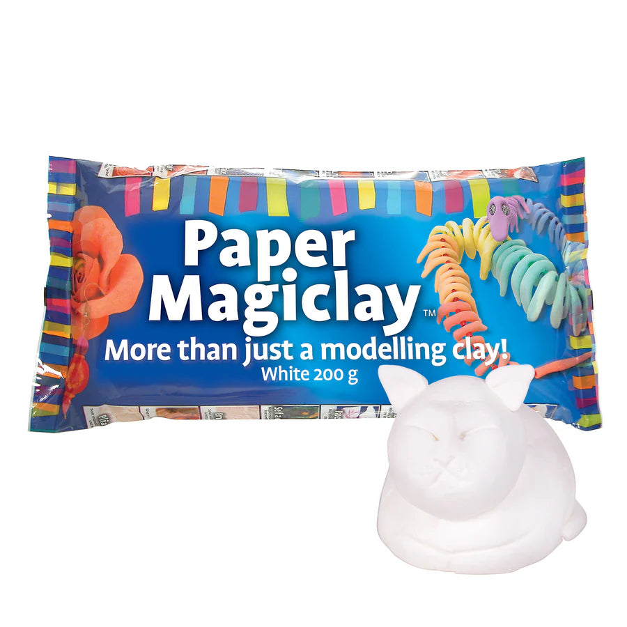 Paper Magiclay White Modelling Clay 200g