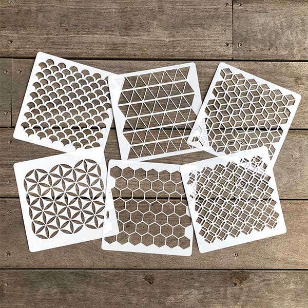 Shamrock Geometric Stencil Set