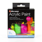 Micador Acrylic Fluorescent Paint Set