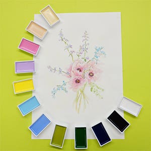 Kuretake Gansai Tambi Watercolour Paint Pans