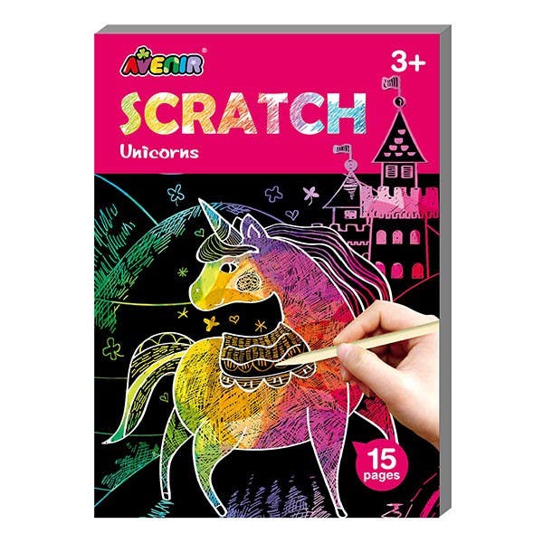 Avenir Mini Unicorn Scratch Book