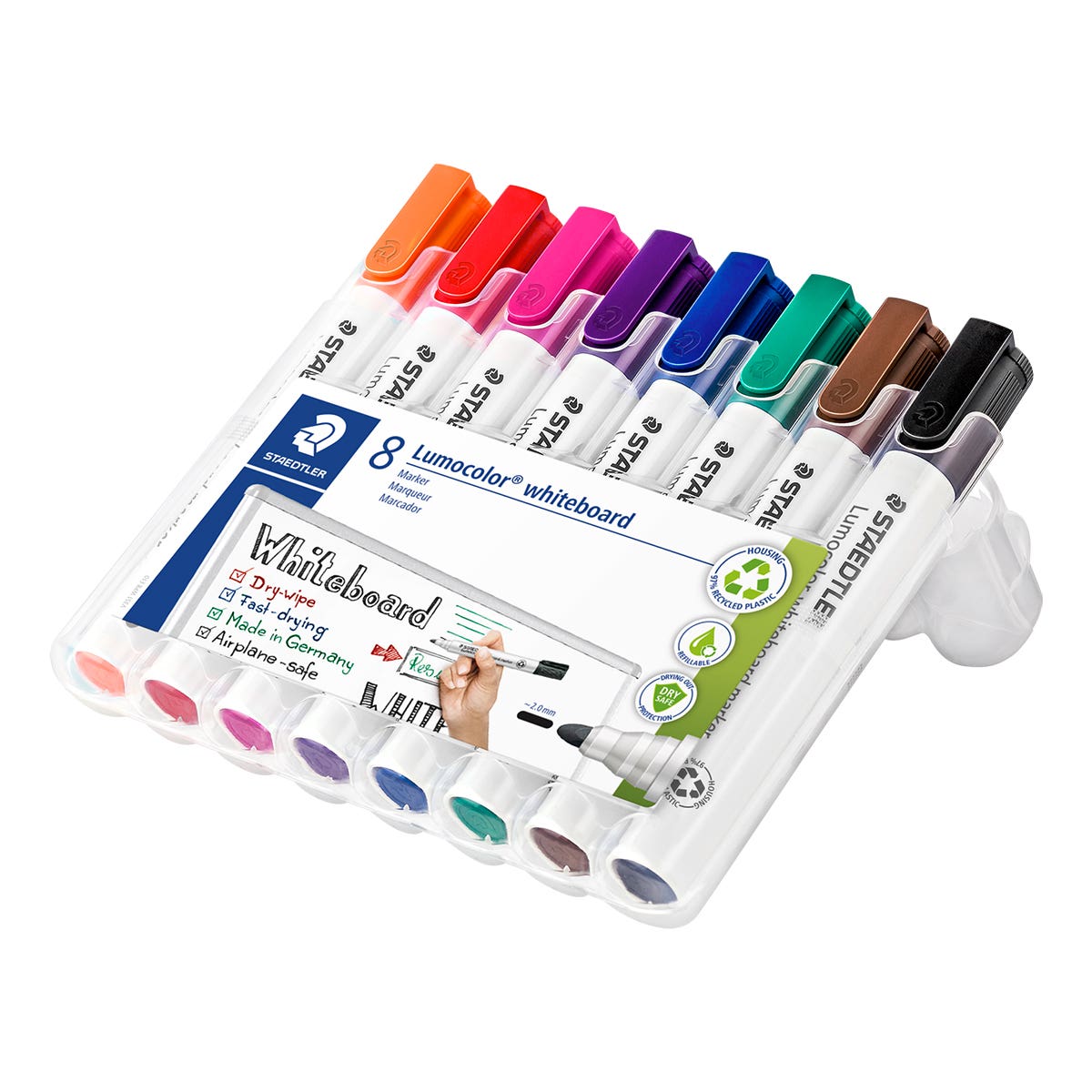 STAEDTLER Lumocolor Whiteboard Marker Set 8
