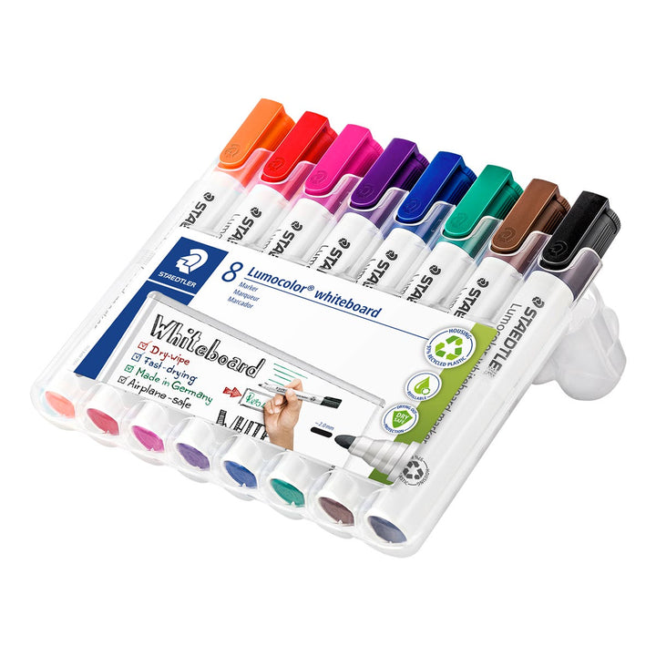STAEDTLER Lumocolor Whiteboard Marker Set 8