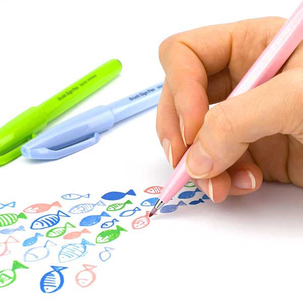 Pentel Sign Brush Pen Set of 24