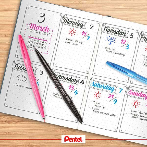 Pentel Brush Sign Pens