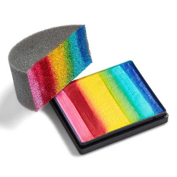 Global Colours Body Art Brightest Rainbow Split Cake