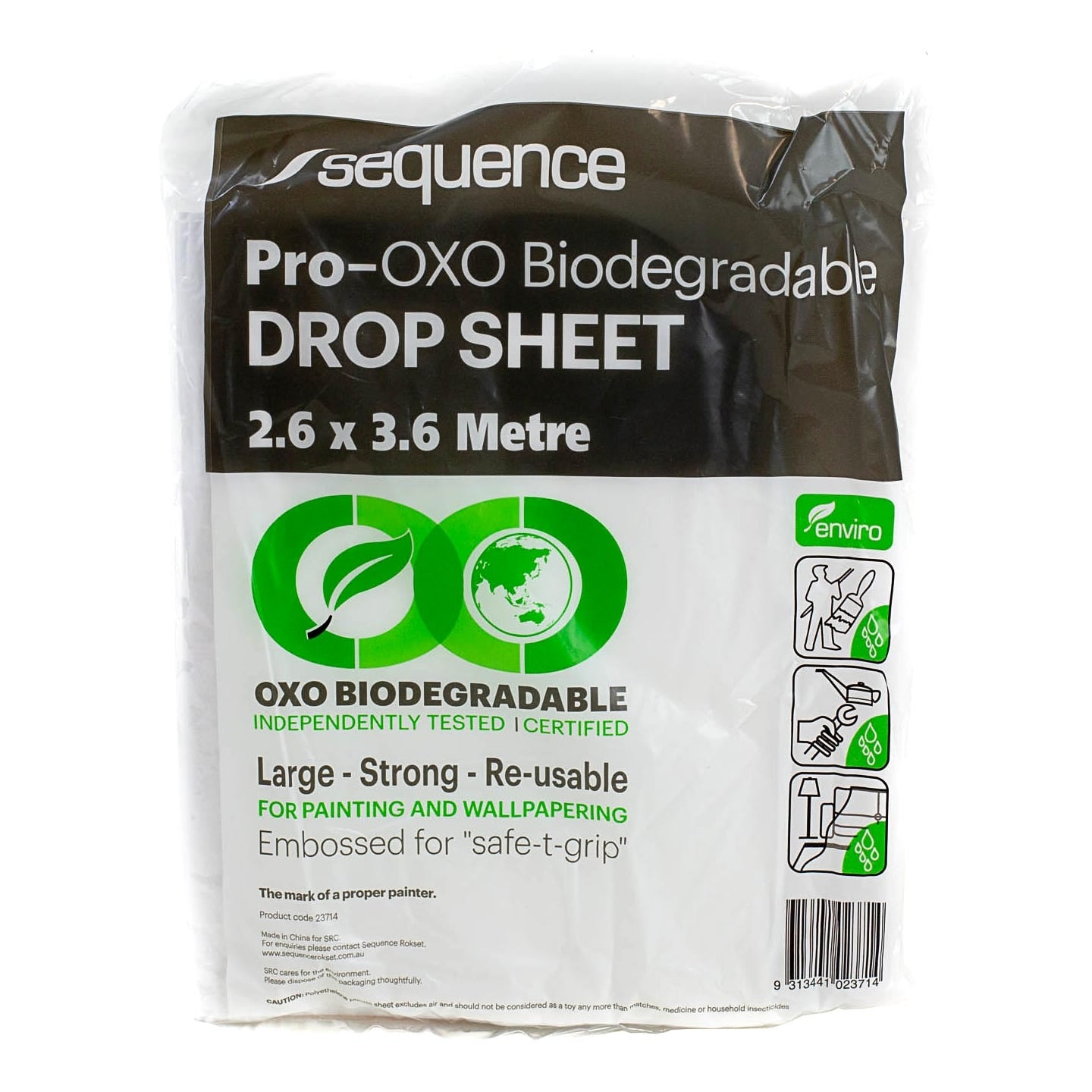 Sequence Pro Bio-Degradable Plastic Drop Sheet