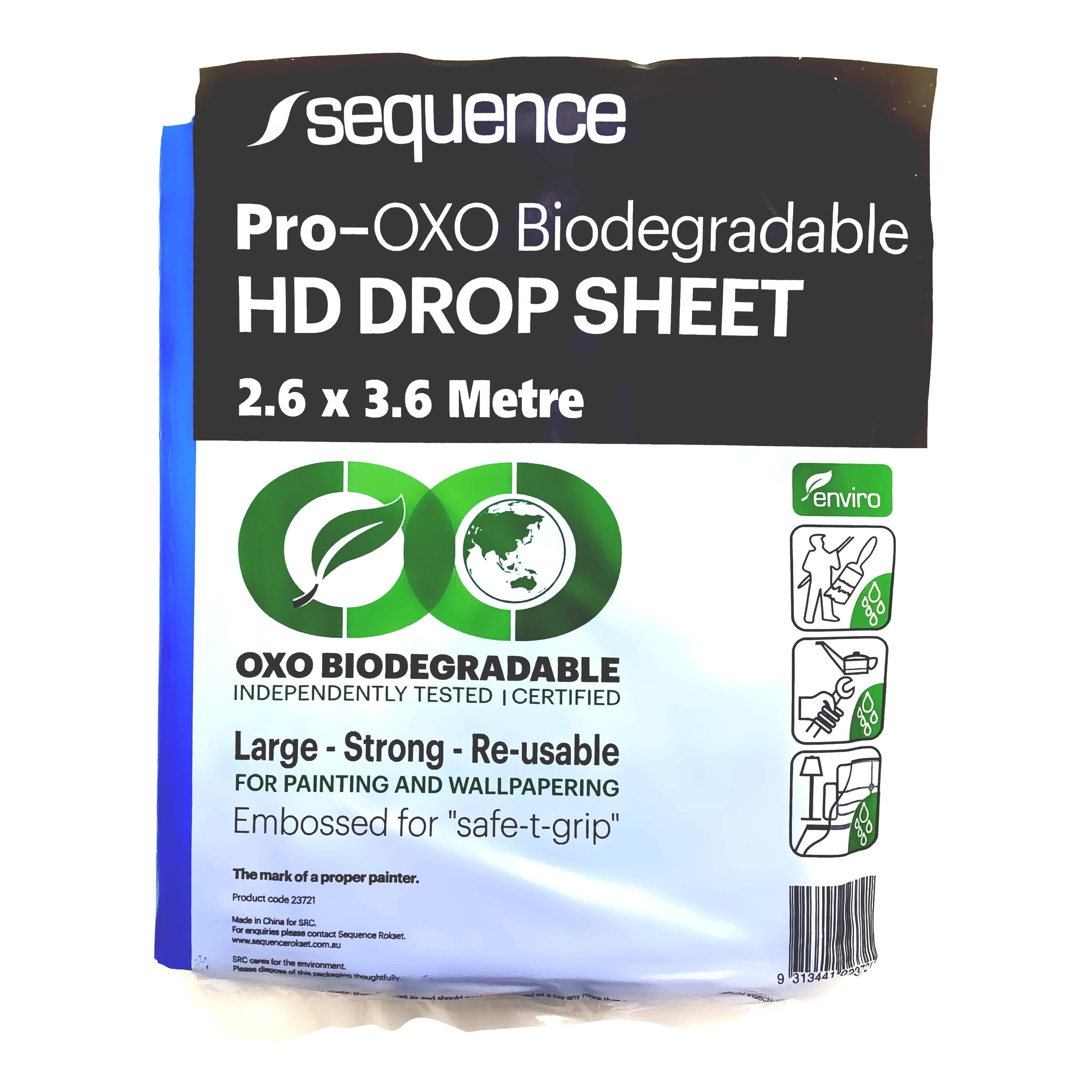 Sequence Pro Bio-Degradable Heavy Duty Plastic Drop Sheet