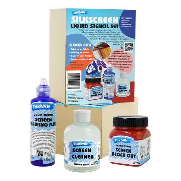 Derivan Silkscreen Liquid Stencil Set