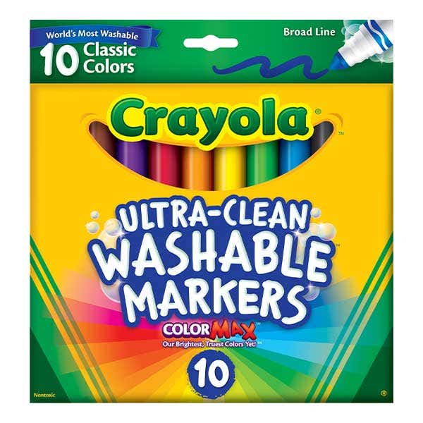 Crayola Ultra Clean Broad Line Washable Marker Packs