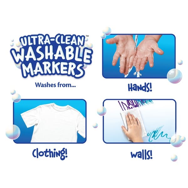 Crayola Ultra Clean Broad Line Washable Marker Packs
