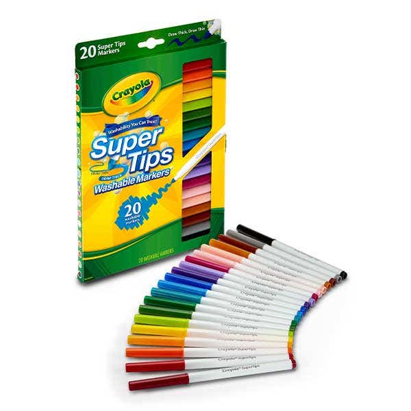 Crayola Super Tip Washable Markers Pack 20