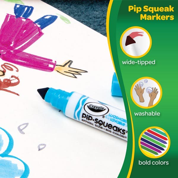 Crayola Pip-Squeak Washable Markers Pack 16