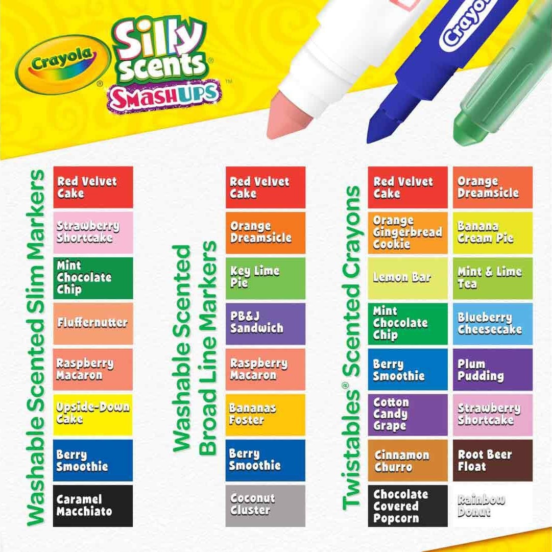 Crayola Silly Scents Smash Ups Art Case