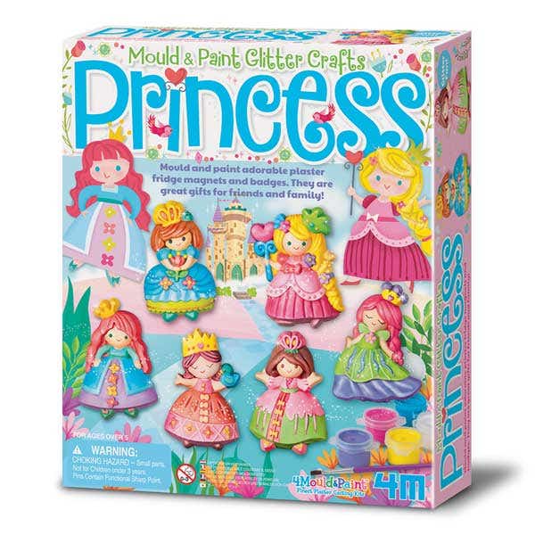 4M Mould & Paint Glitter Princess Kit