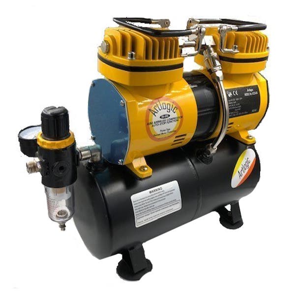 Artlogic Twin Cylinder Airbrush Compressor