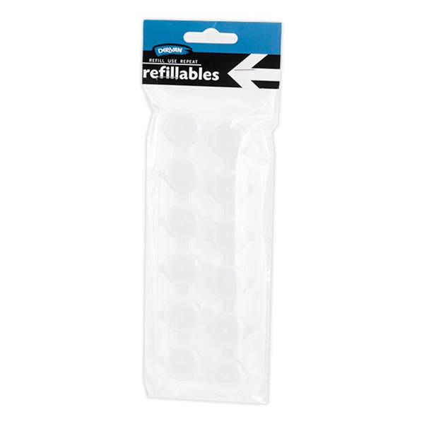 Derivan Refillables Plastic Linked Paint Cups