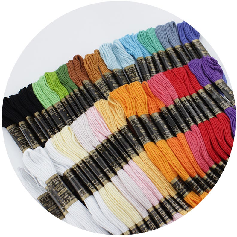 Stitch Garden Embroidery Thread 8m Pack 50 Assorted Colours