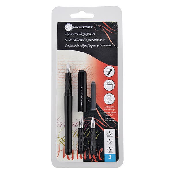 Manuscript Beginners Left-Handed Calligraphy Set