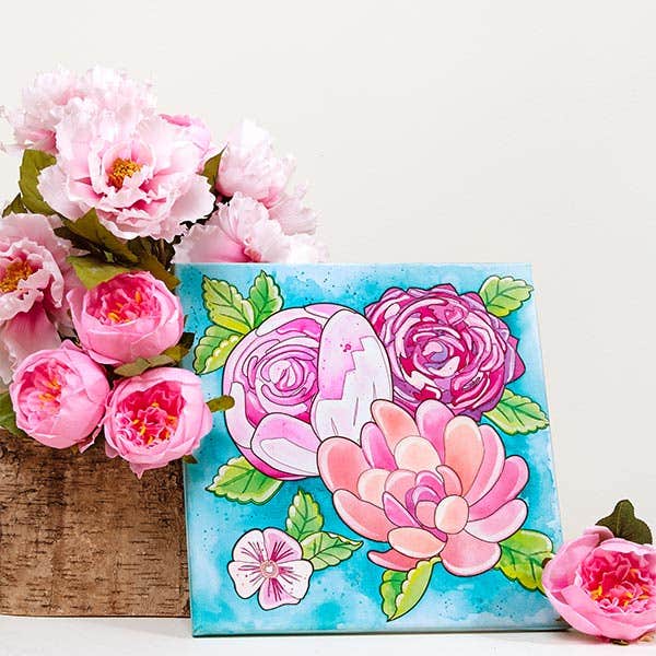 Faber-Castell Watercolour Paint By Numbers (Floral)