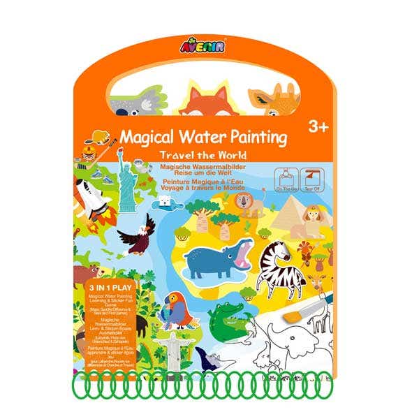 Avenir Magical Water Painting Travel the World Book