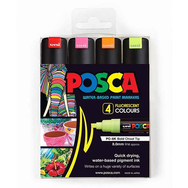 Posca Marker Broad (PC-8K) Sets of 4