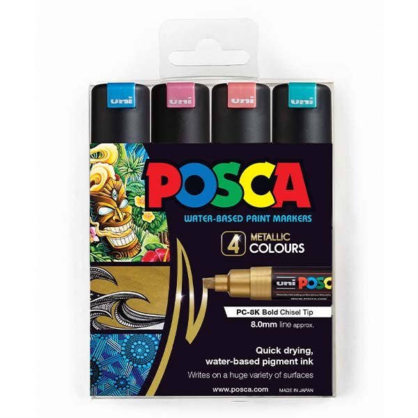 Posca Marker Broad (PC-8K) Sets of 4