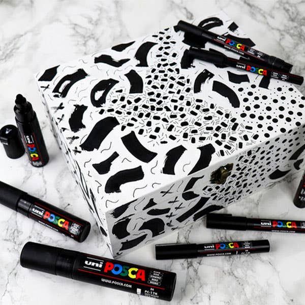 Posca Black Assorted Sizes Set
