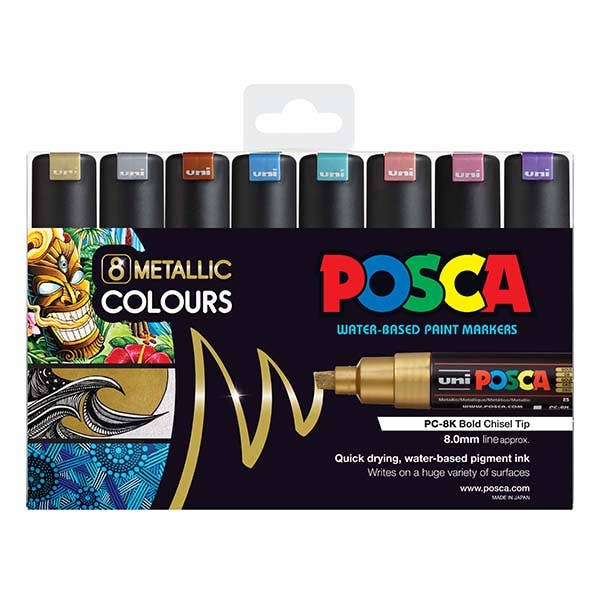Posca Marker Broad (PC-8K) Sets of 8