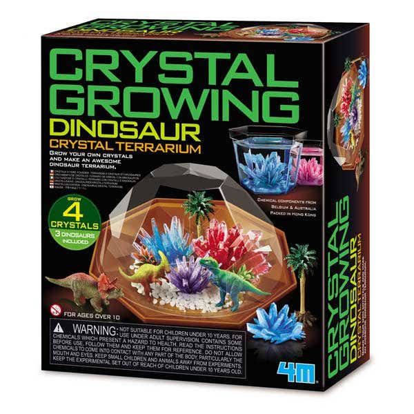 4M Crystal Growing Dinosaur Crystal Terrarium Kit