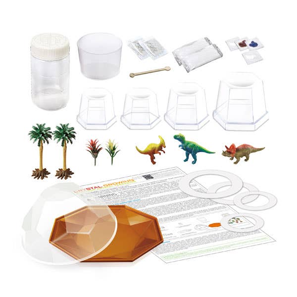 4M Crystal Growing Dinosaur Crystal Terrarium Kit