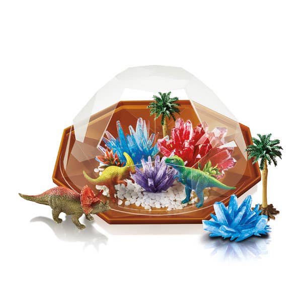 4M Crystal Growing Dinosaur Crystal Terrarium Kit