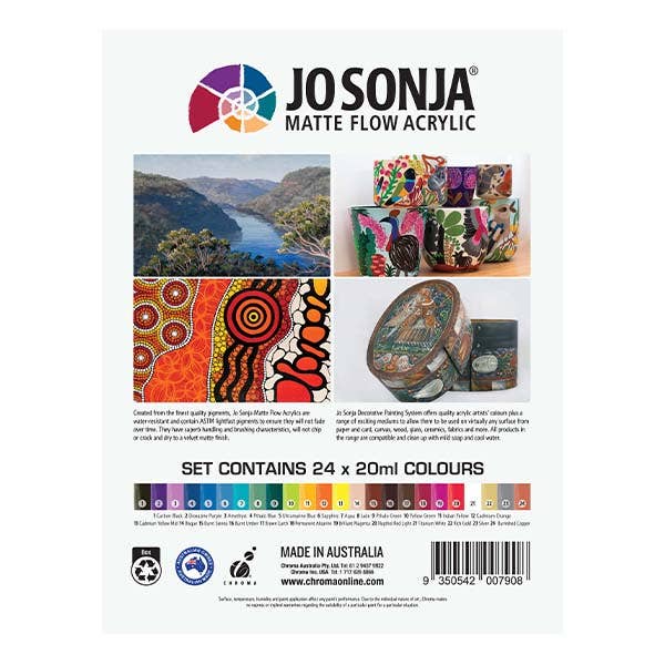 Jo Sonja's Matte Flow Acrylic Paint Set
